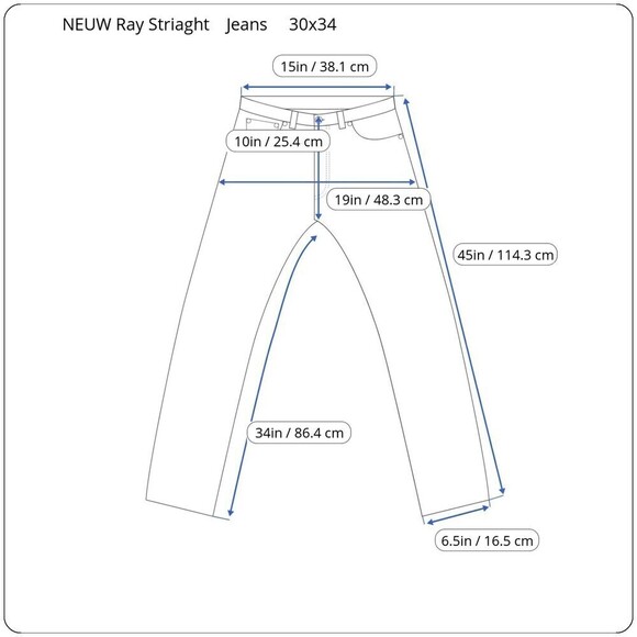 Neuw Men Size 30 Denim Trampled Ray Straight Leg Selvedge Ridge Cotton Jeans - Picture 8 of 13
